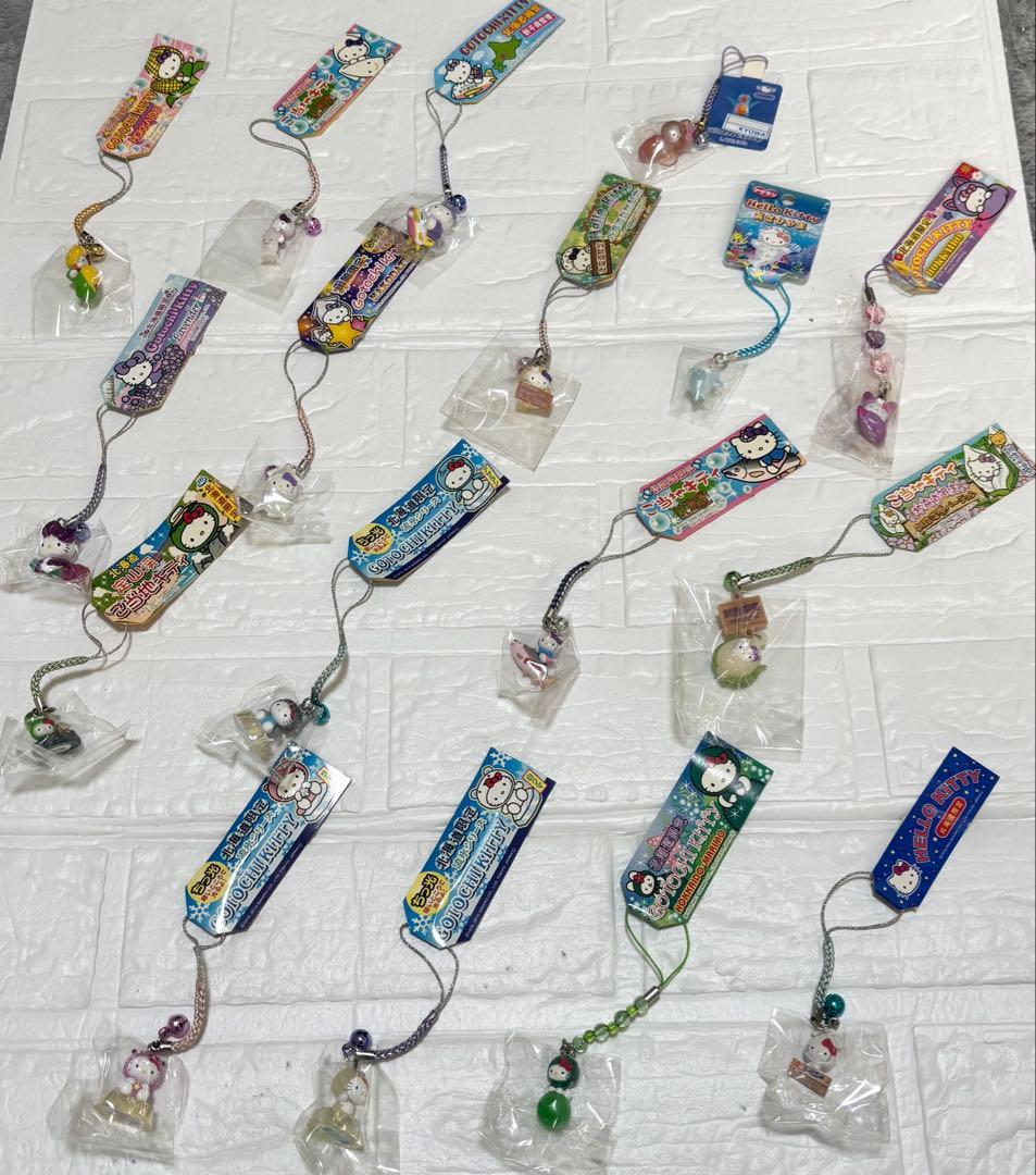 ハローキティキャラクター ご当地キティストラップ 17個セット（バラ売り不可）