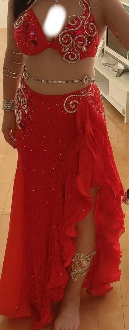 POLINA ベリーダンスセットアップ レッド