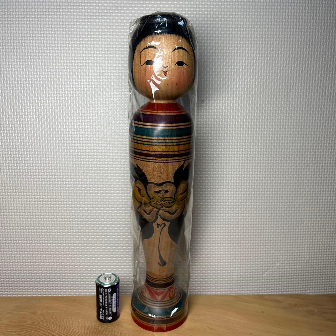 ⭕️津軽温湯こけし　山桜材　最上品　希少珍品　佐藤善二　名工盛秀太郎　佐藤佳樹　蟻