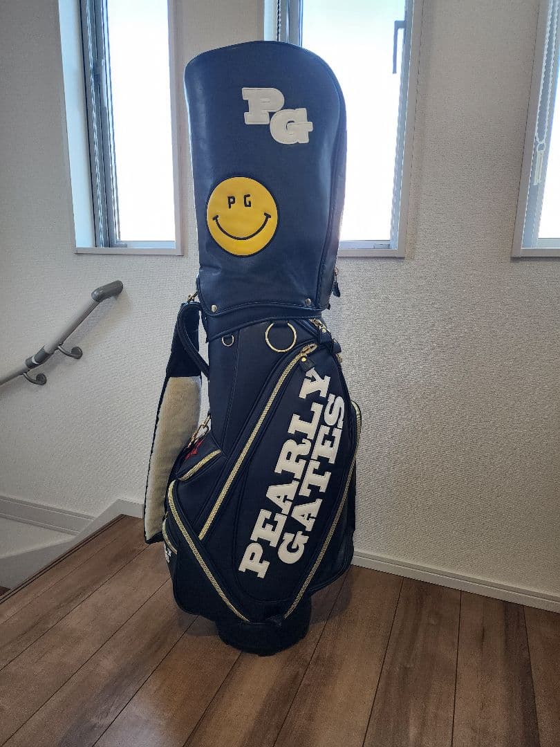 値下げ PEARLY GATES キャディバッグ ネイビー