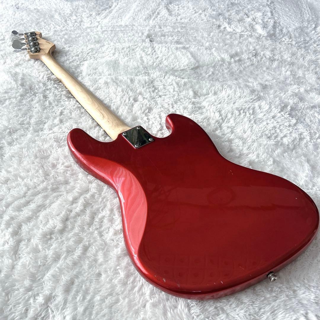 レフティ✨Legend エレキ ベース レッド 4弦 ジャズ 左