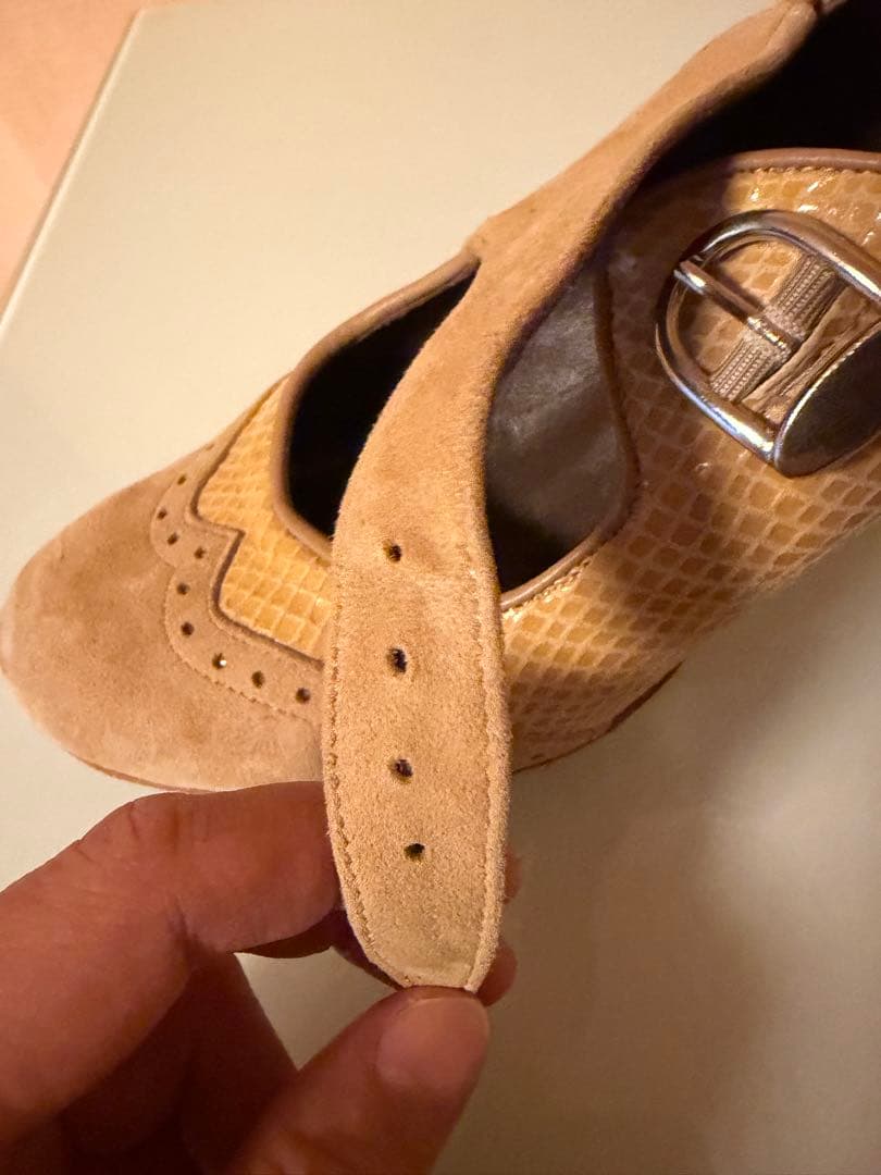 Gallardo フラメンコシューズ ベージュ