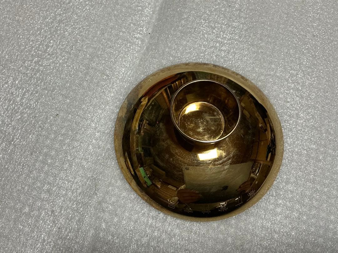 24k gpの金メッキ盃二つセット。【箱無し、現状品】。