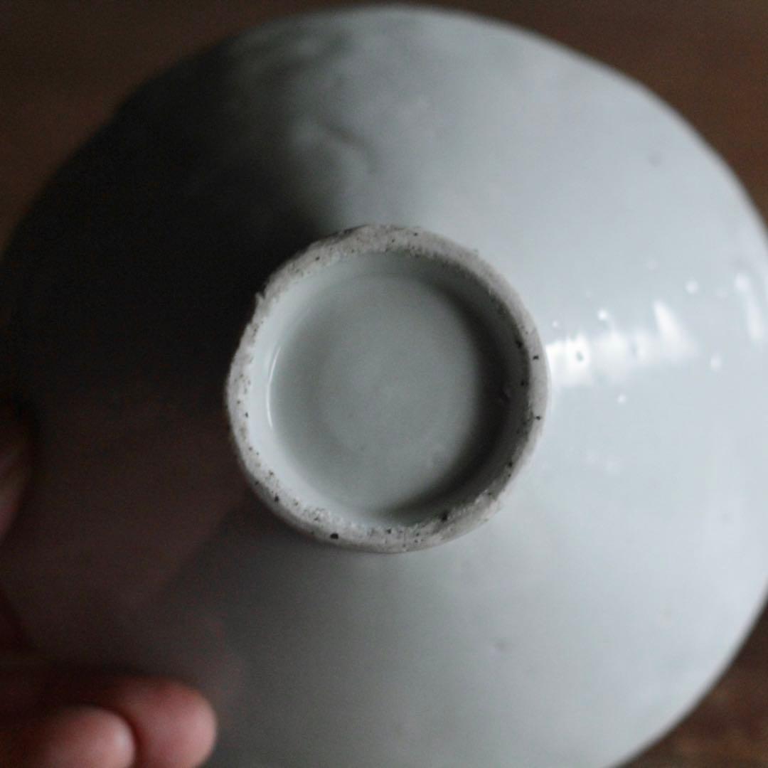 古伊万里 白磁 陽刻 茶碗 茶道具 古美術 古道具 アンティーク