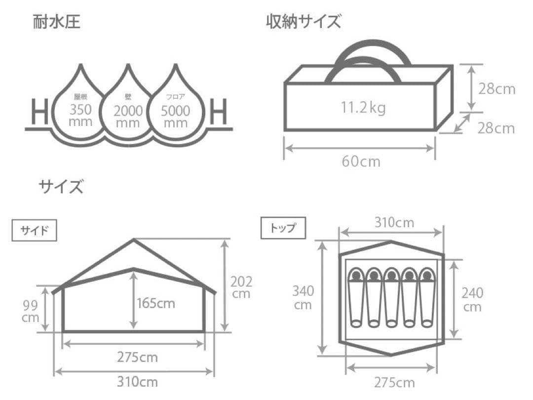 DOD EI TENT T5-668-TN エイテント　ベージュ