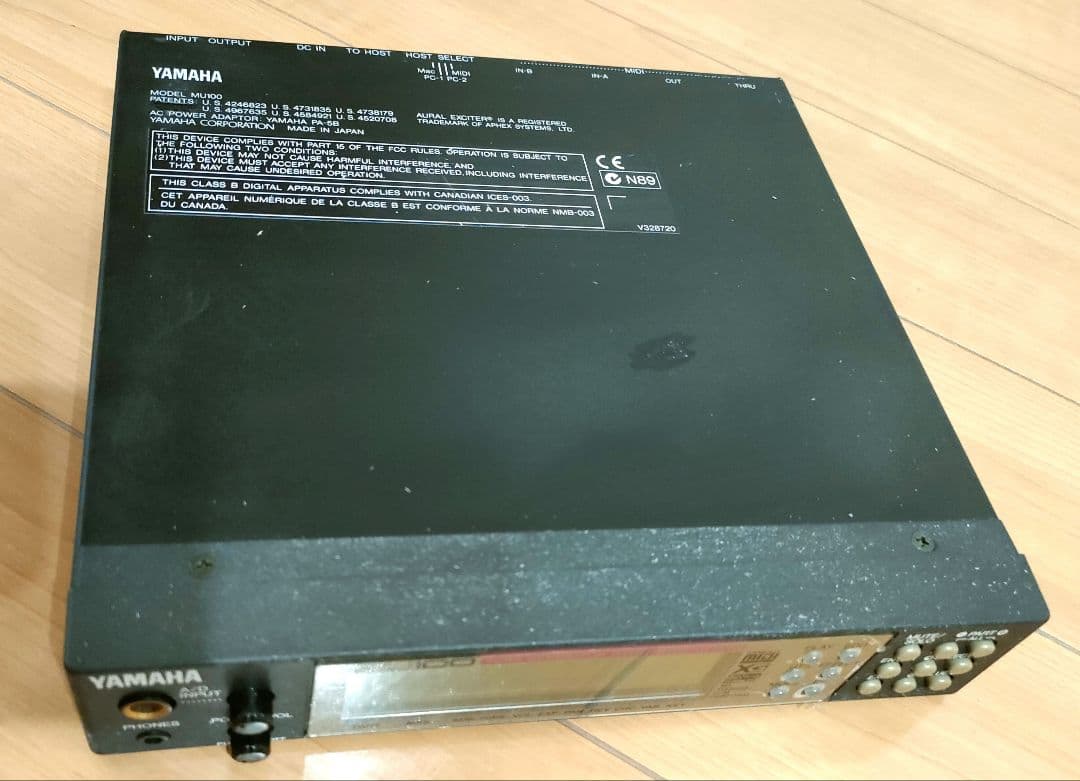 今だけ値引・YAMAHA ヤマハ 音源モジュールMU100　完全マニュアル付