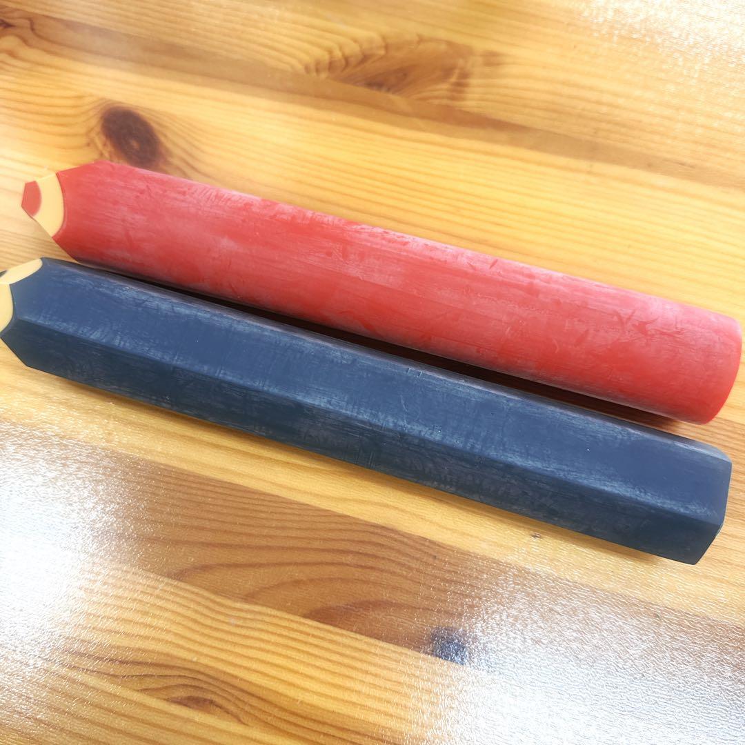 三菱鉛筆　鉛筆型巨大消しゴム　未使用2本セット昭和レトロ