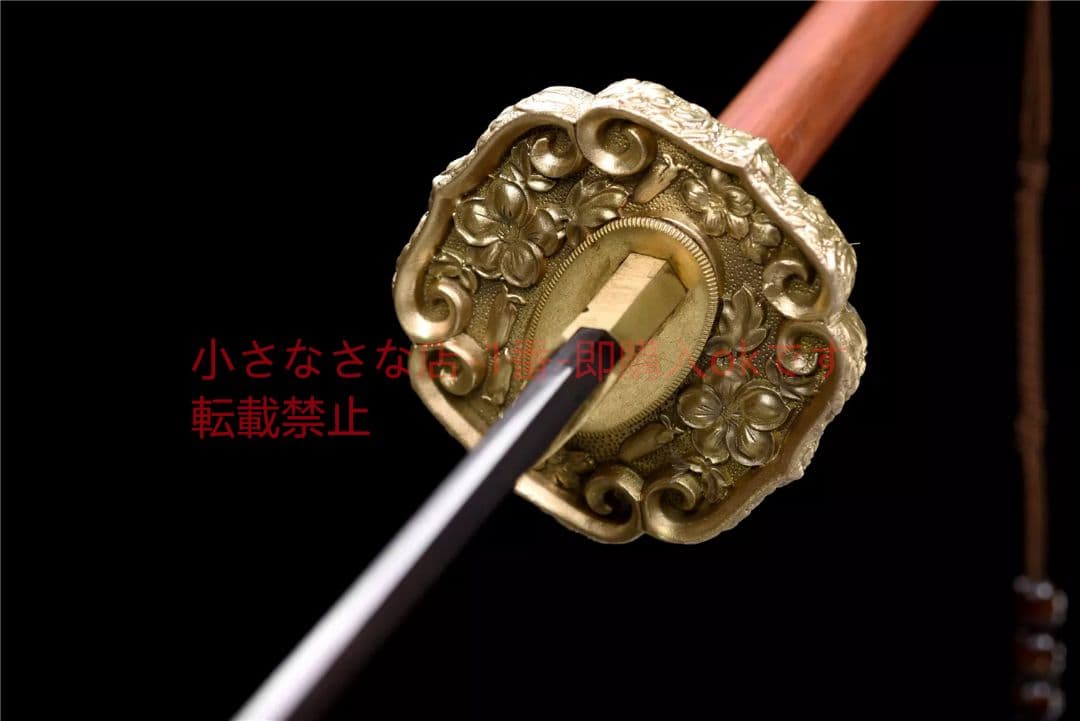 模様鋼【桜太刀】武具　刀装具　日本刀　模造刀 居合刀 肋差