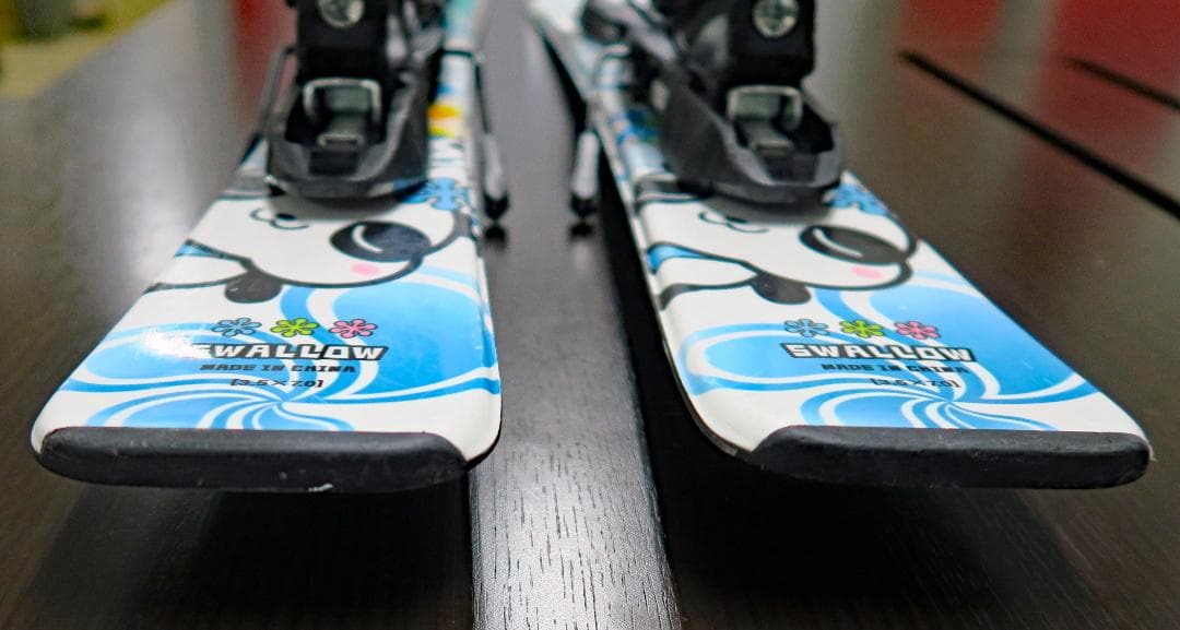 スワロー キッズ Jr. スキー板 90cm パンダ ビンディング 2点セット