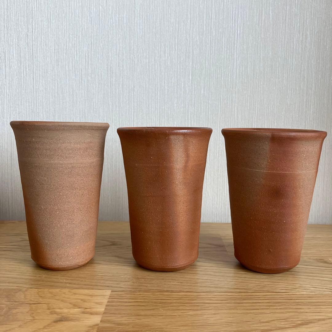 備前焼　緋襷　ビアマッグ　フリーカップ