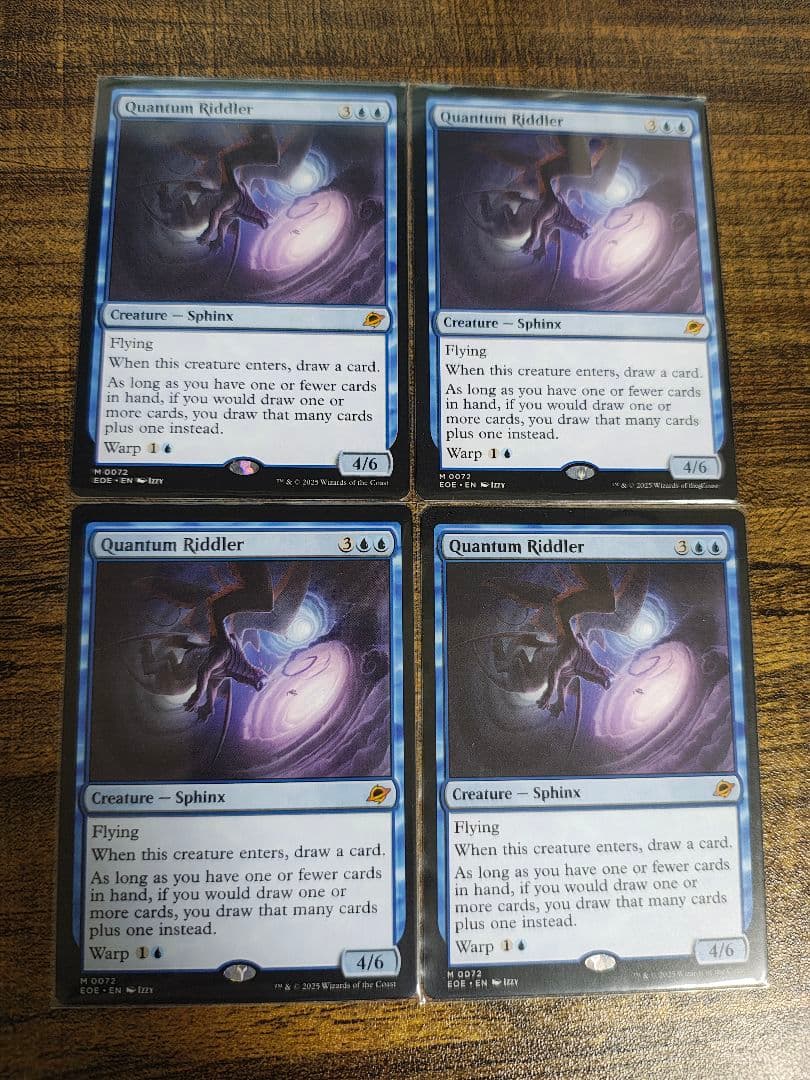 量子の謎かけ屋　英語　4枚セット　mtg