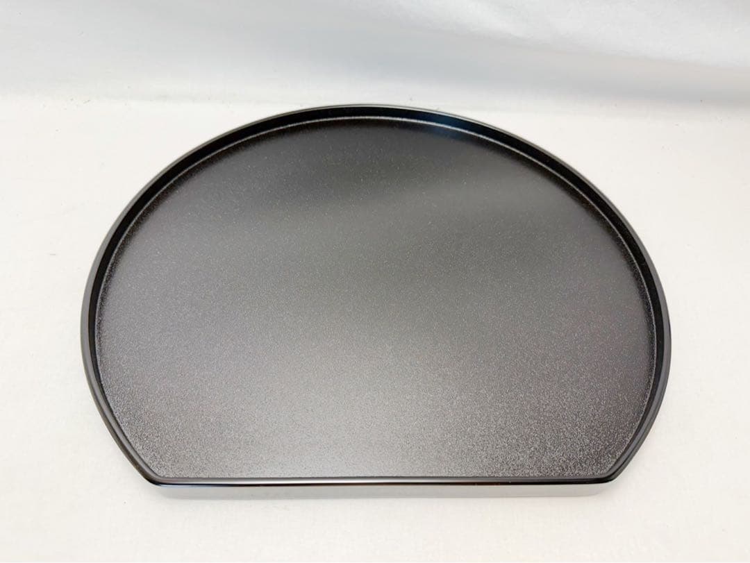 未使用 懐石道具 伝統工芸師 哲斎作 輪島塗 天然木製 半月膳 5客揃 紙箱