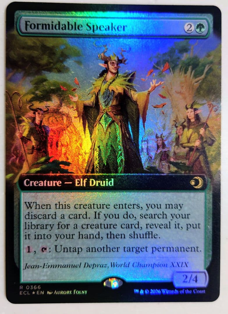 MTG　ローウィンの昏迷　並外れた語り部　拡張アート英語版foil