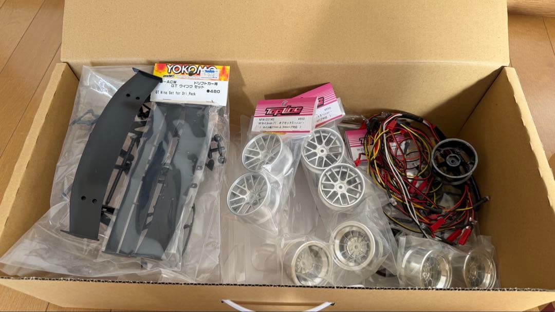 ヨコモ YD-2 RX メカ付き美品 未塗装RX-7ボディ&エアロキット小物付属