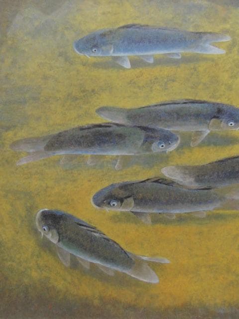 幸野豊一、【游影】、希少な額装用画集より、新品額装付、状態良好