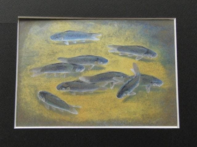 幸野豊一、【游影】、希少な額装用画集より、新品額装付、状態良好