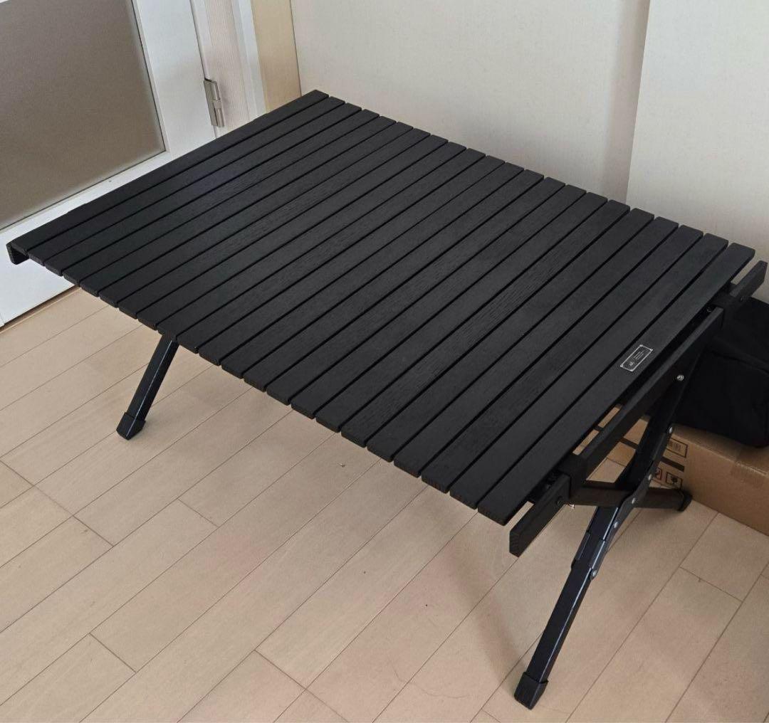 ANOBA ウッドロールテーブル ブラックエディション