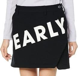 PEARLY GATES 黒 プリントロゴ スカート