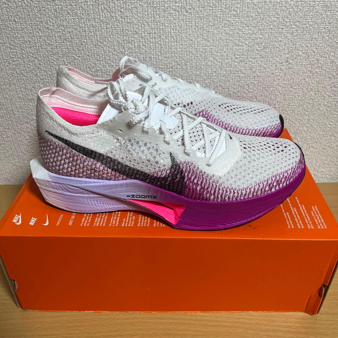 新品 W ZOOMX VAPORFLY NEXT% 3 白紫 28.5cm