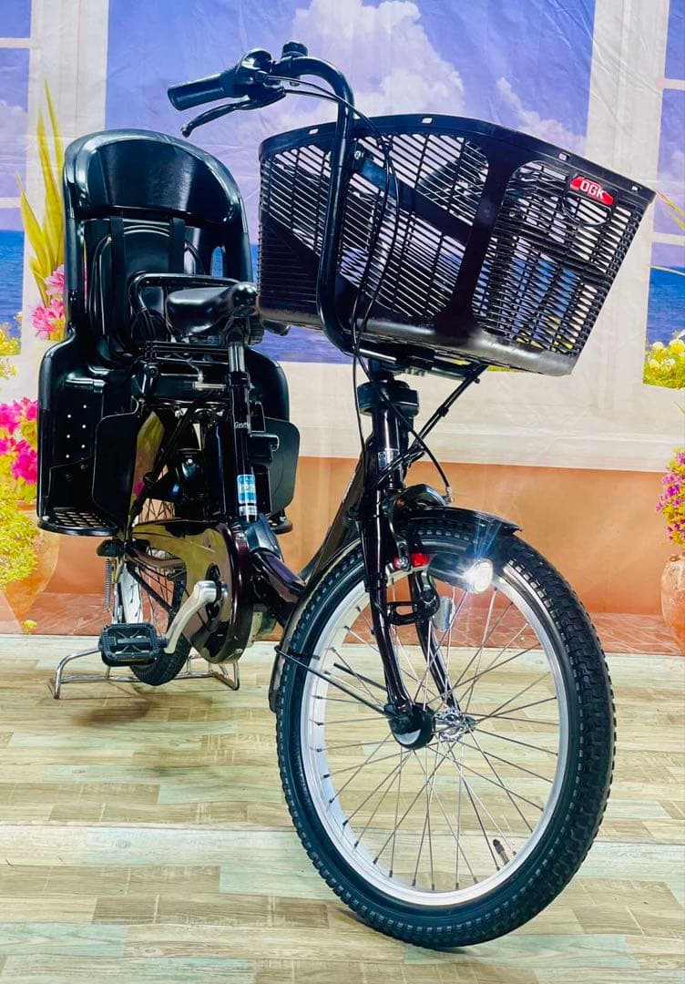 パナソニックギュット⭐️12AH！子供乗せ電動アシスト自転車Y3078