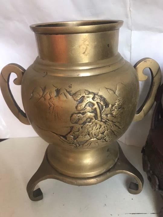 置物，真鍮製，工藝美術品。