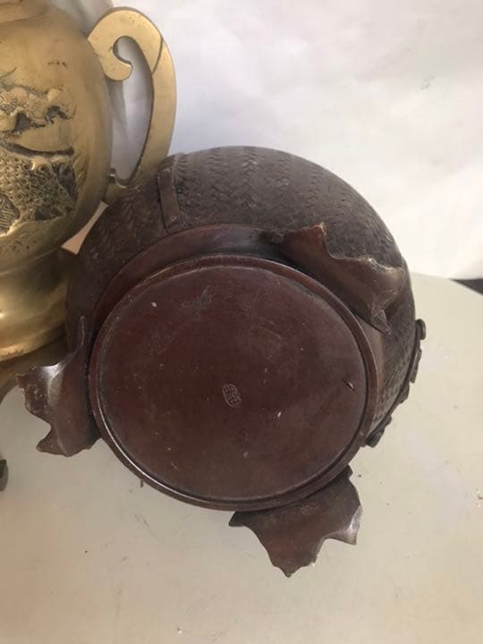 置物，真鍮製，工藝美術品。