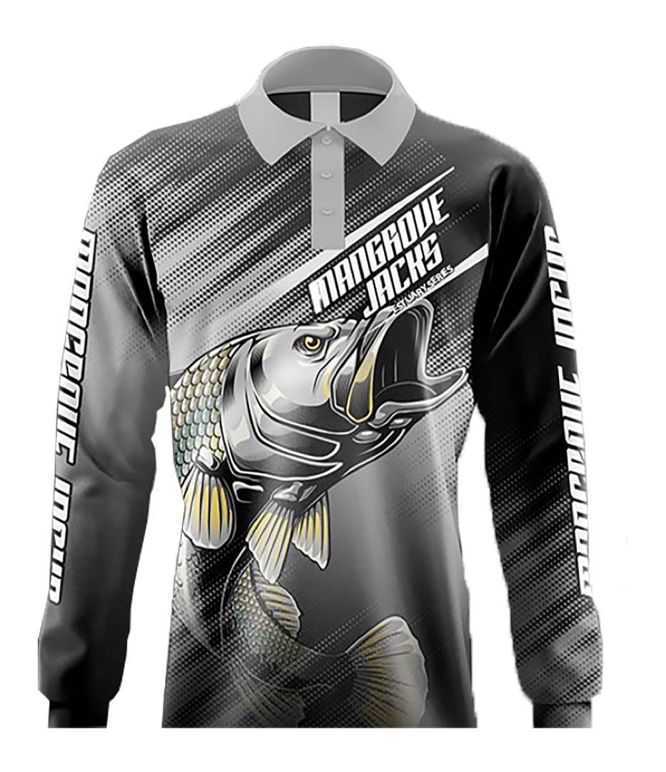 マングローブ ジャックス フィッシングシャツ 釣り魚 Lサイズ速乾性