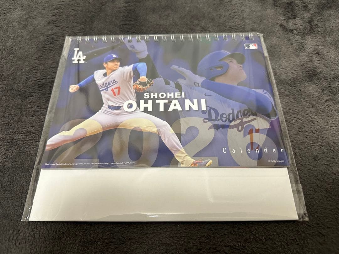 大谷翔平 2025 2026カレンダー プレミアムフレーム タオル 5点セット