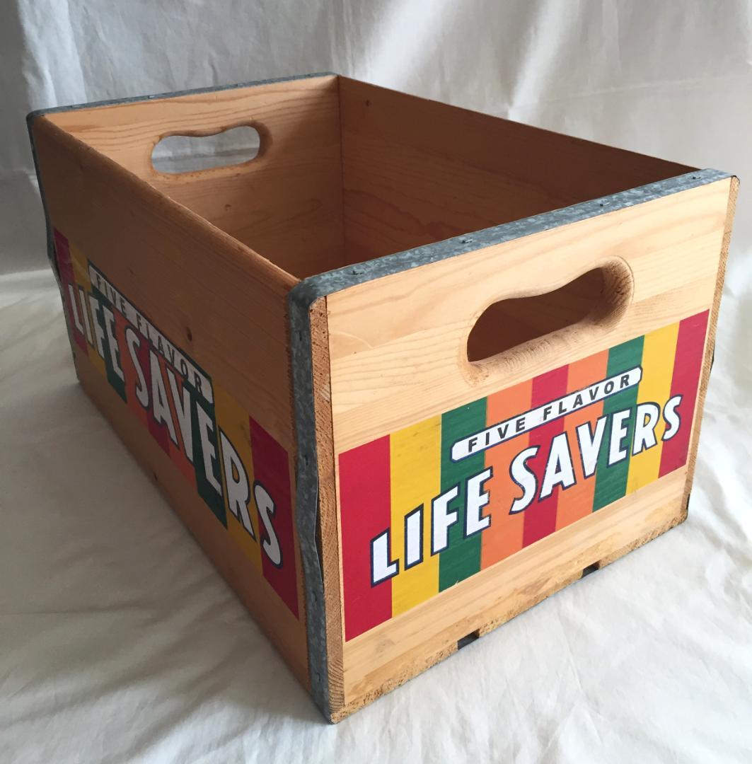 ビンテージ Life Savers Candy 木製 収納ボックス キャンディ