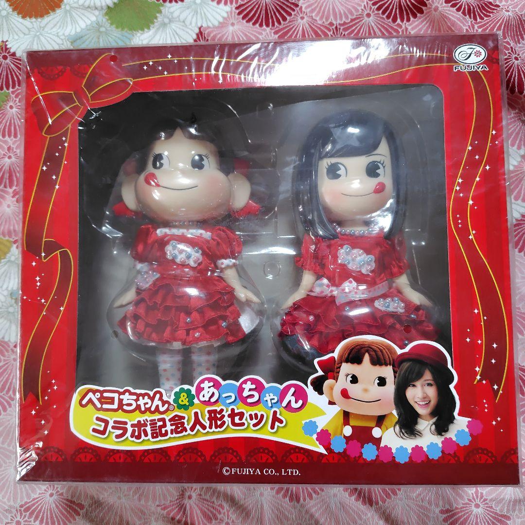 ペコちゃん＆あっちゃん人形　不二家　ビスクドール　ペコちゃん人形　ペコちゃん