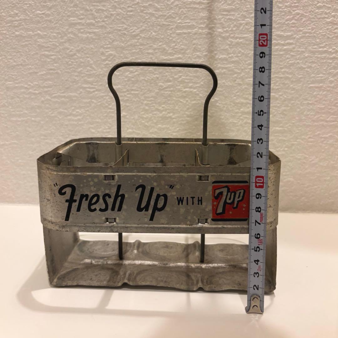 【7up セブンアップ】瓶ボトルキャリーケース　ヴィンテージ品