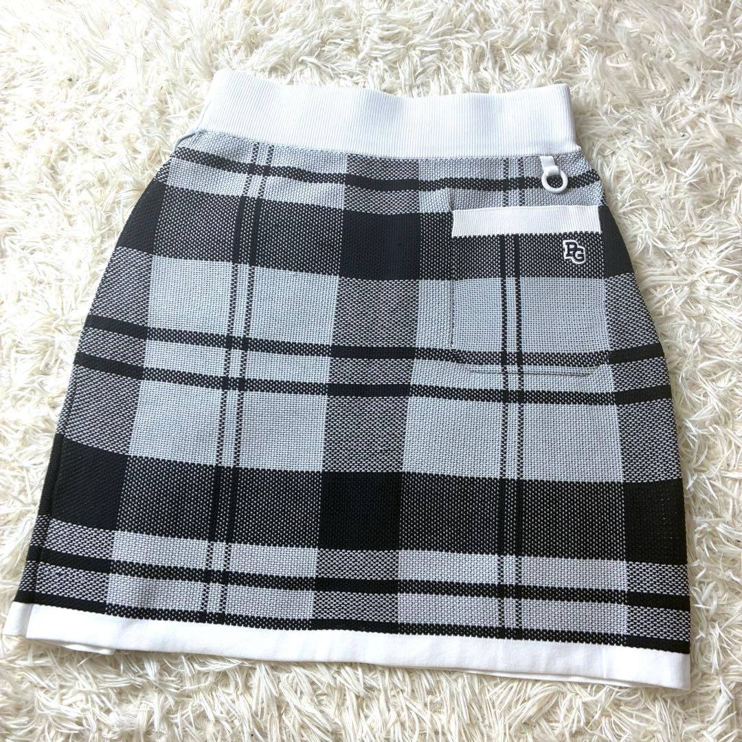 パーリーゲイツ 秋冬 レディース ゴルフウェア セットアップ チェック Sサイズ