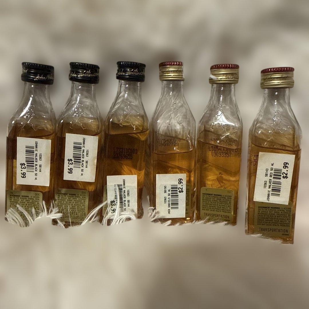 Johnnie Walker Red & Black 50mlミニボトル 古酒