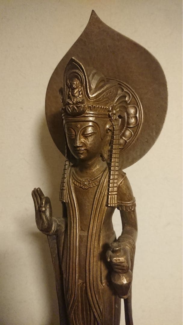 観音菩薩立像 金銅仏 念持仏 澤田政廣 彫刻家 仏像 仏教美術 骨董 古美術
