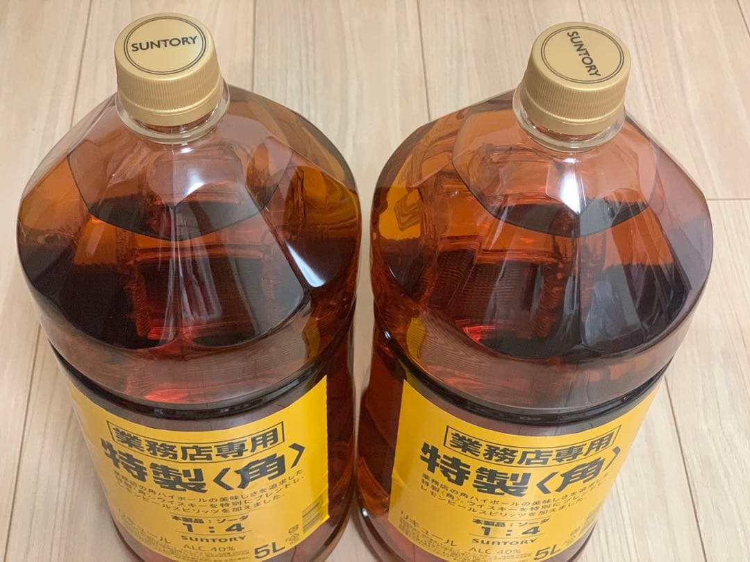 新品未開封 サントリー 角 特製 業務用ウイスキー 5L 2本