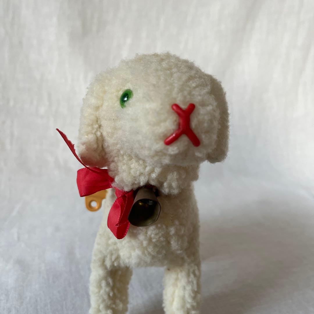 アンティーク　ドイツ　こひつじ　ぜんまい仕掛け