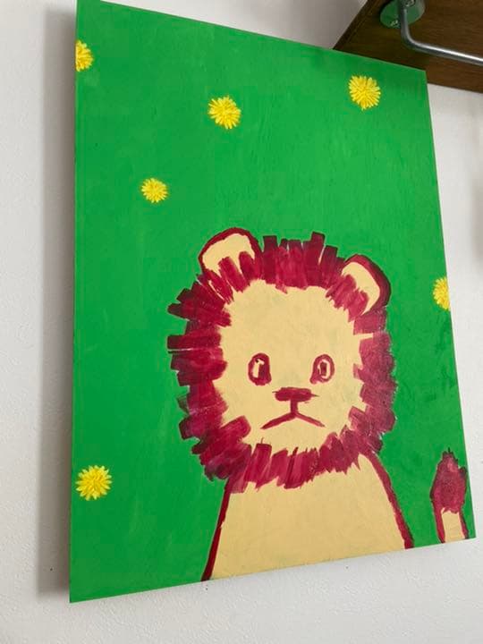 タンポポライオン原画Japanese pop art