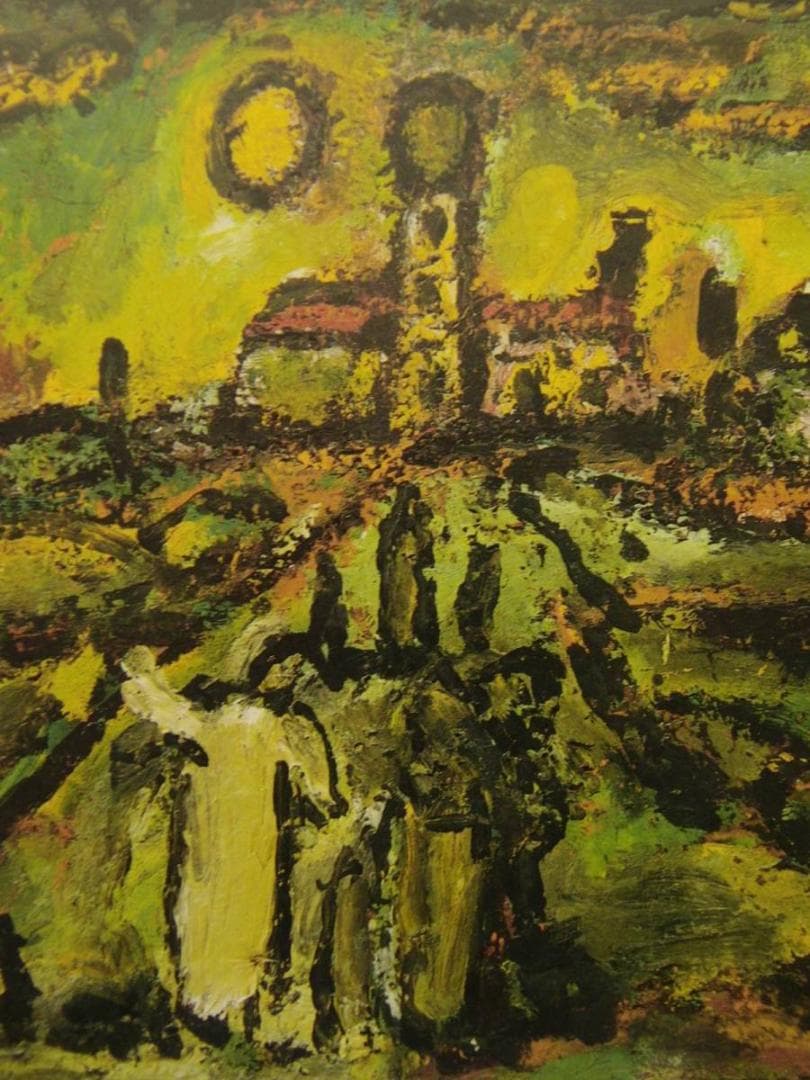 ジョルジュ・ルオー、【聖書の風景】、希少画集画、状態良好、新品高級額装付