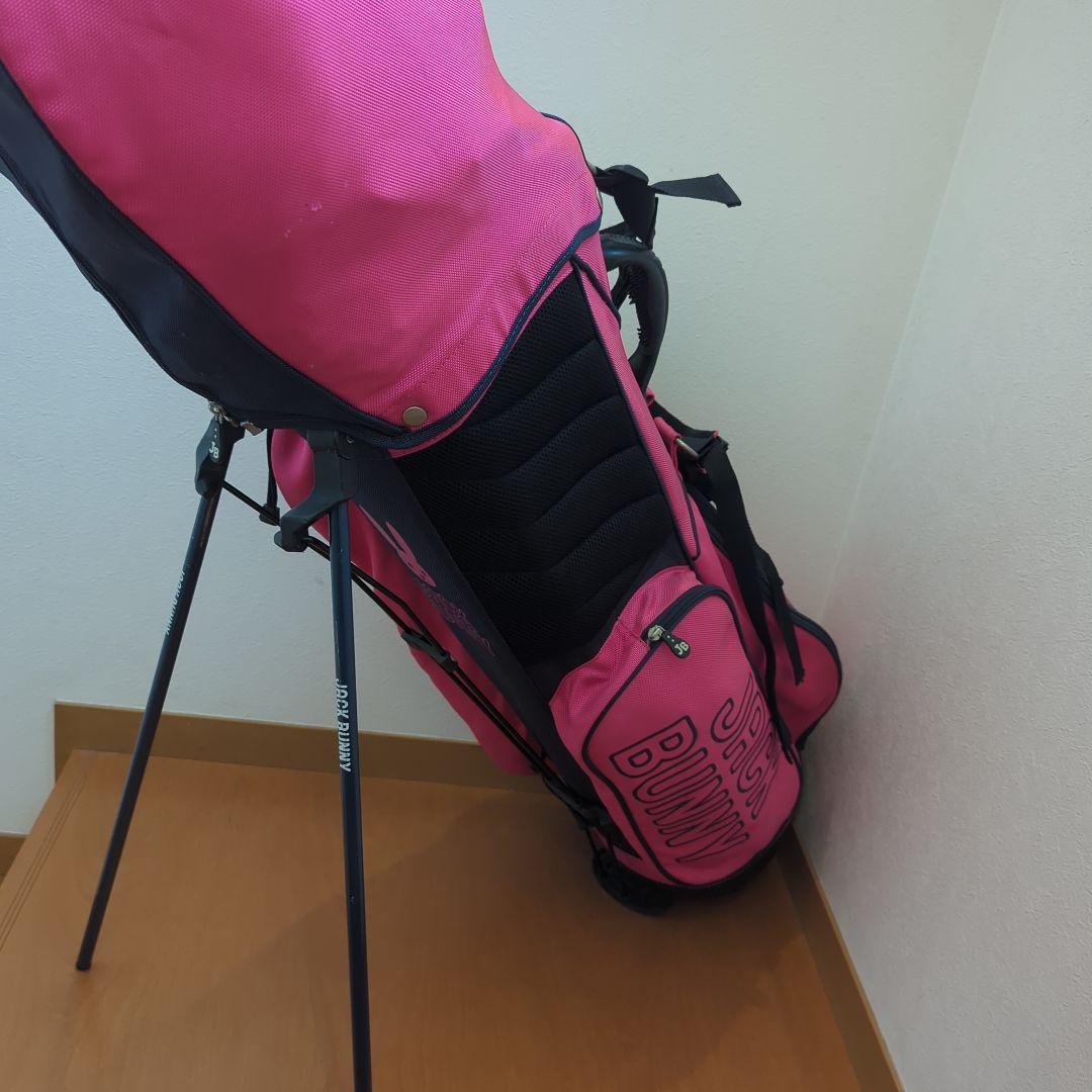 ジャックバニー　キャディーバック　ピンク