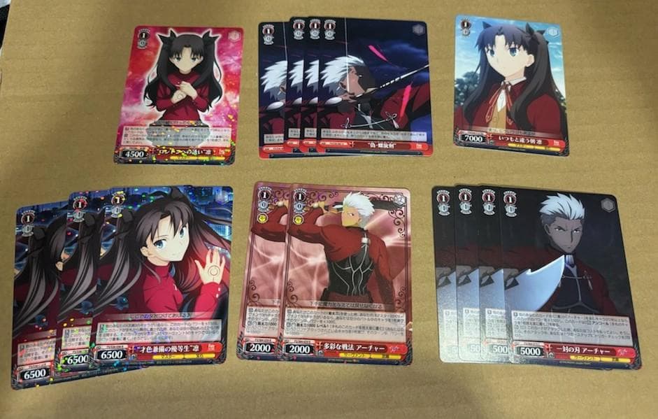 WS　Fate/stay night　凛＆アーチャー　ストブ4扉　デッキ