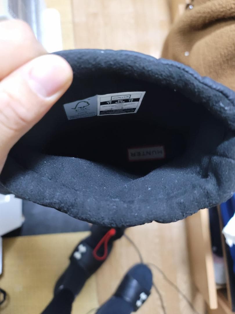 HUNTER ブラック 防水ブーツ UK11 us12