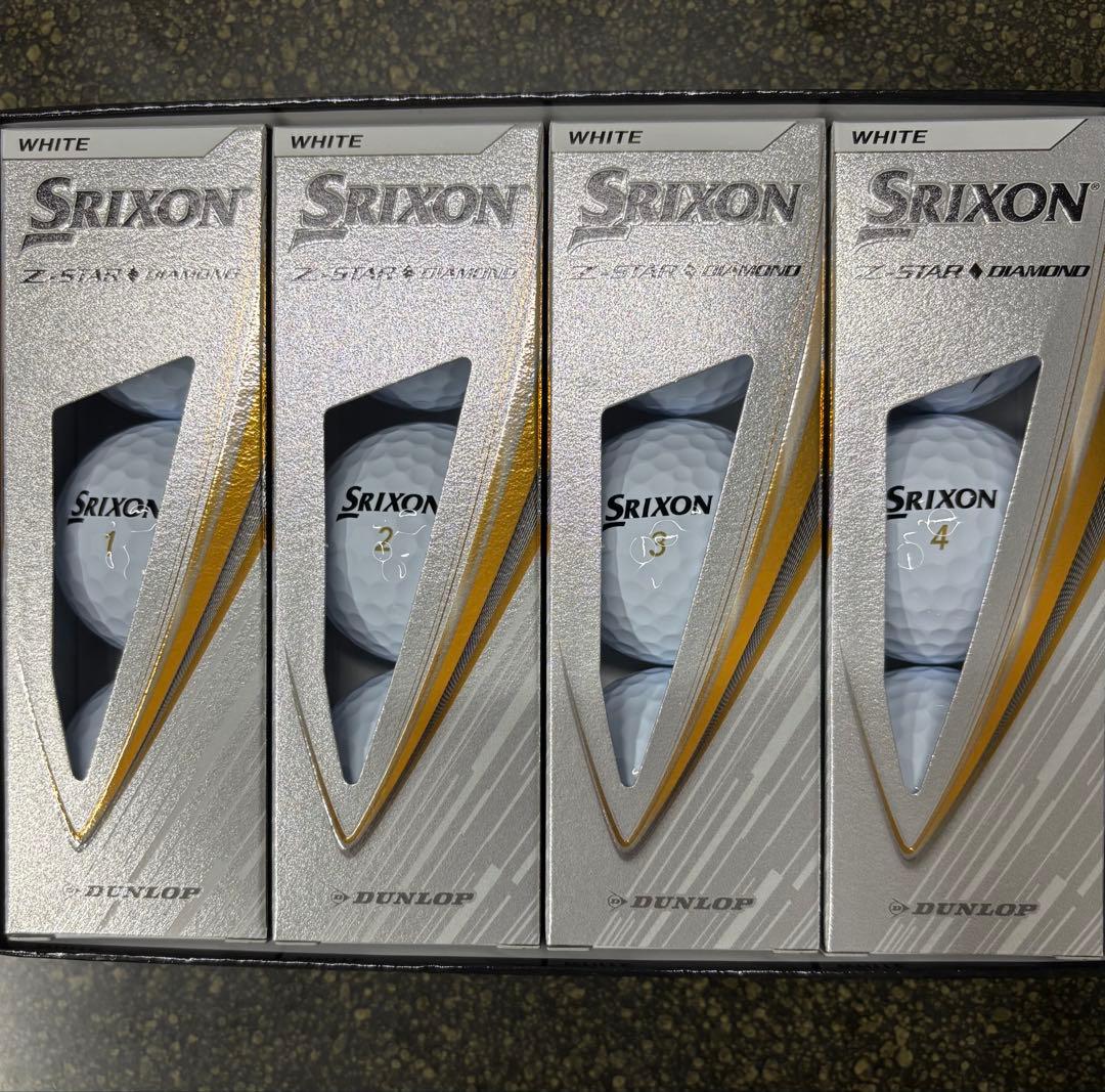 【値下げ】２ダース スリクソンZ-STAR ダイヤモンド ホワイト2025モデル
