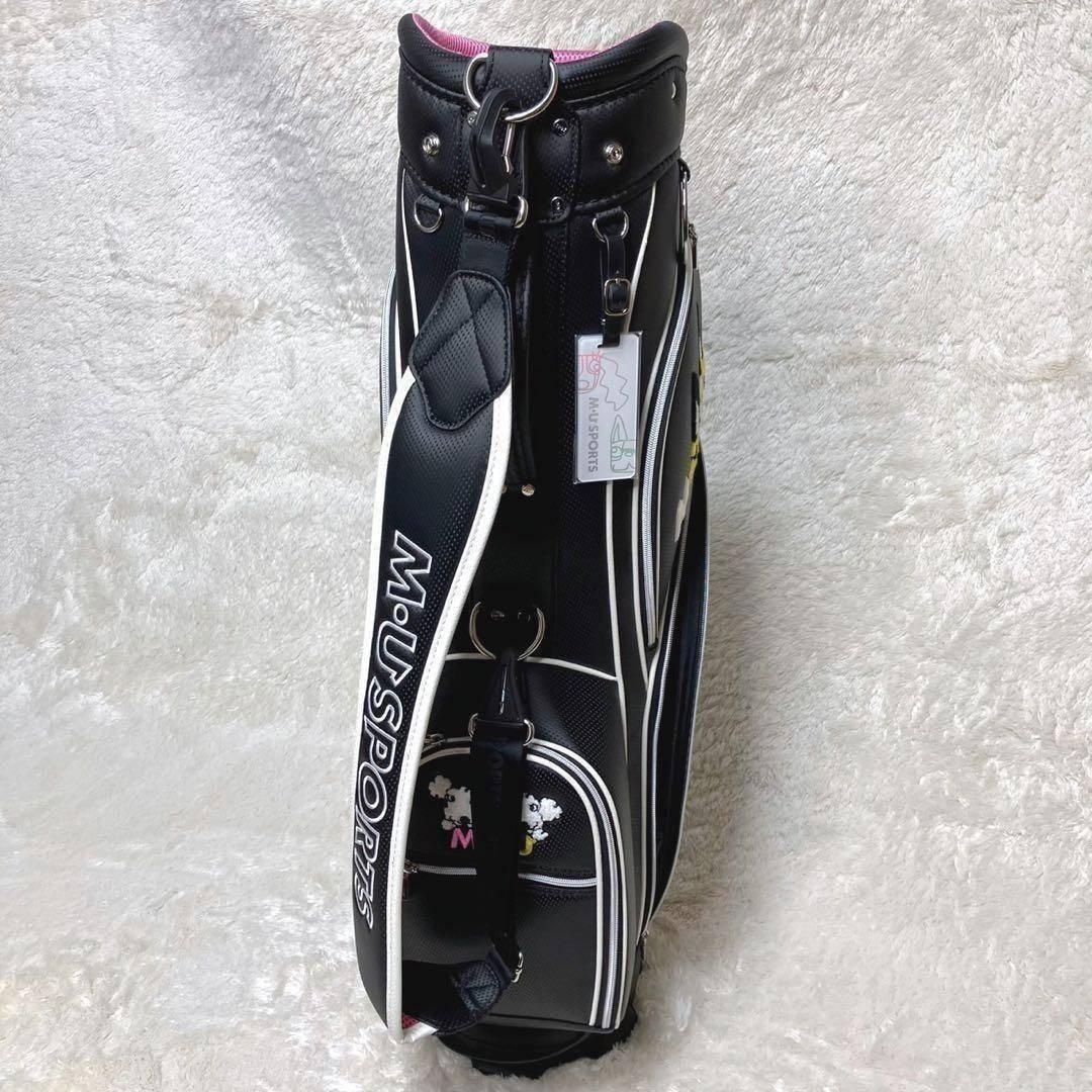 M・U SPORTS 25年秋冬新作 サガラ刺繍キャディバッグ ブラック