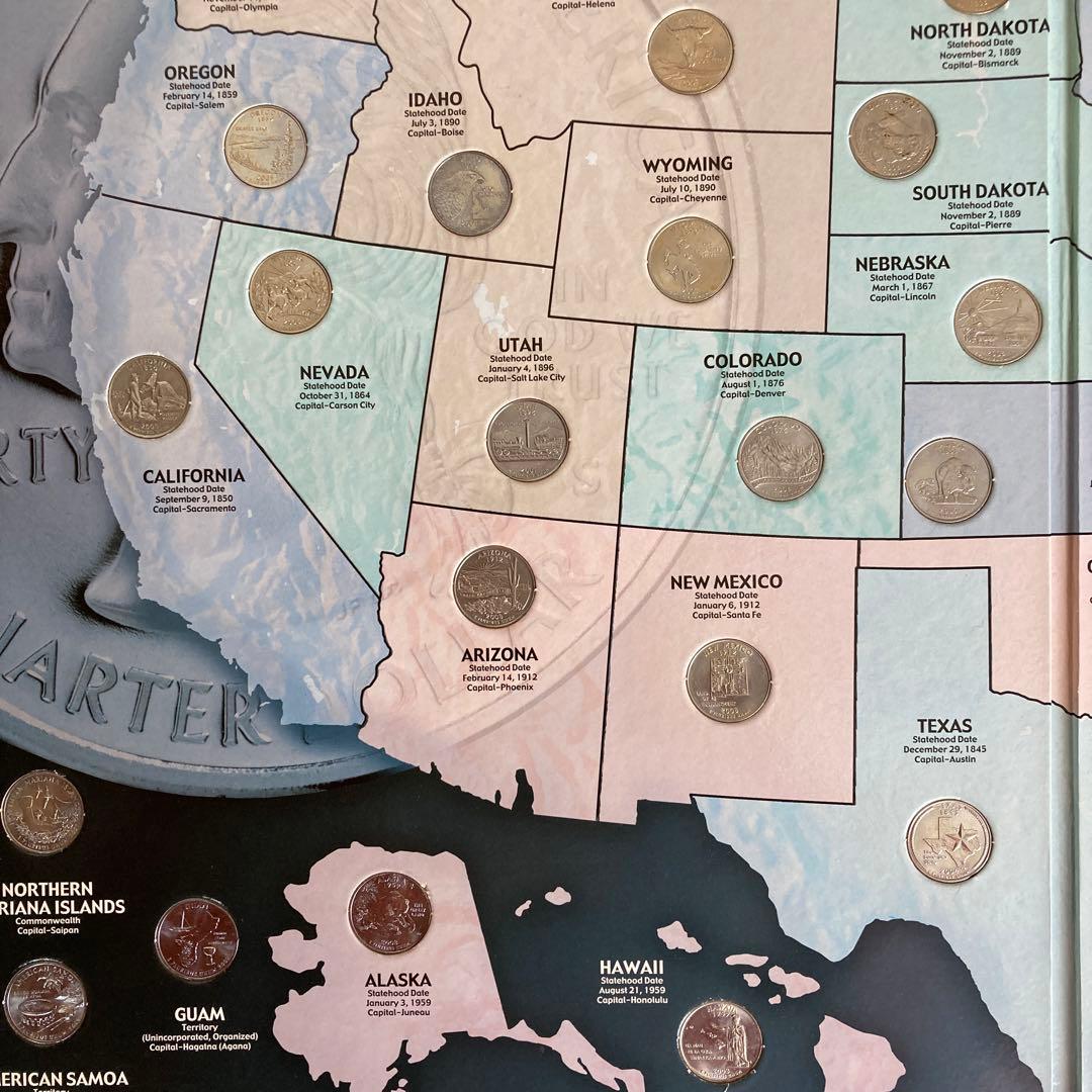 州シリーズクォーターコレクションマップ 1999-2009