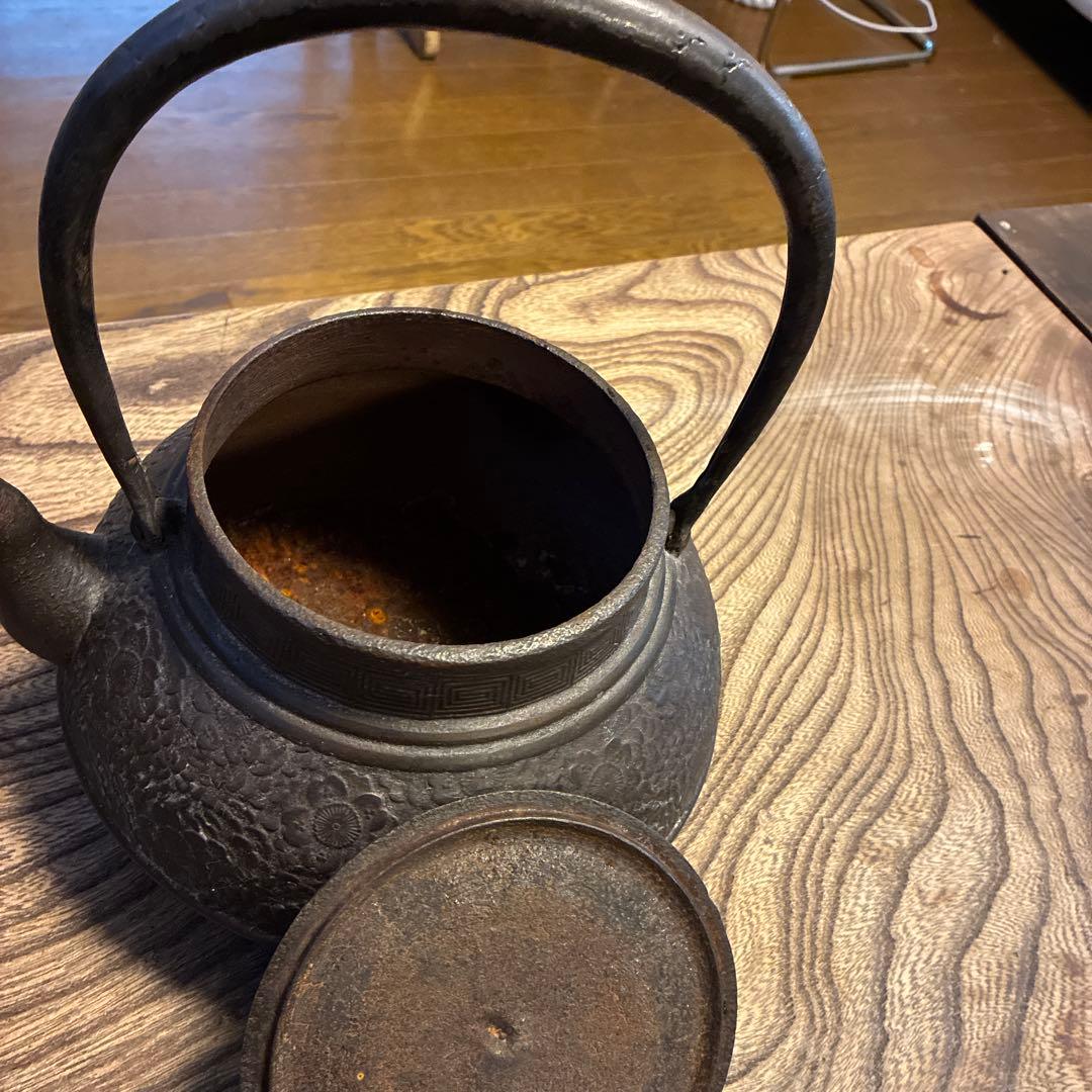 鉄瓶 鉄製 茶道具　大型