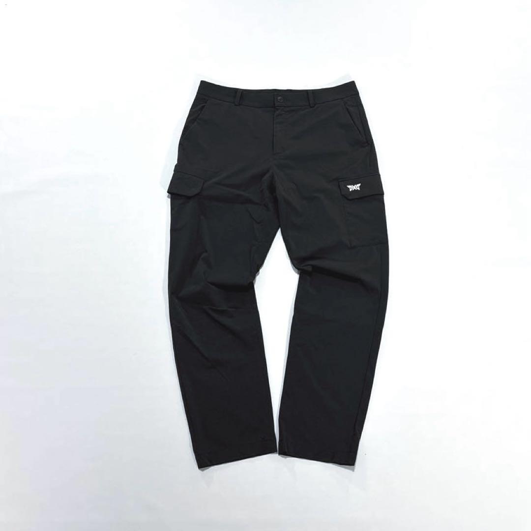 PXG ゴルフ　ロングパンツ　L ブラック　カーゴパンツ　春夏　メンズ