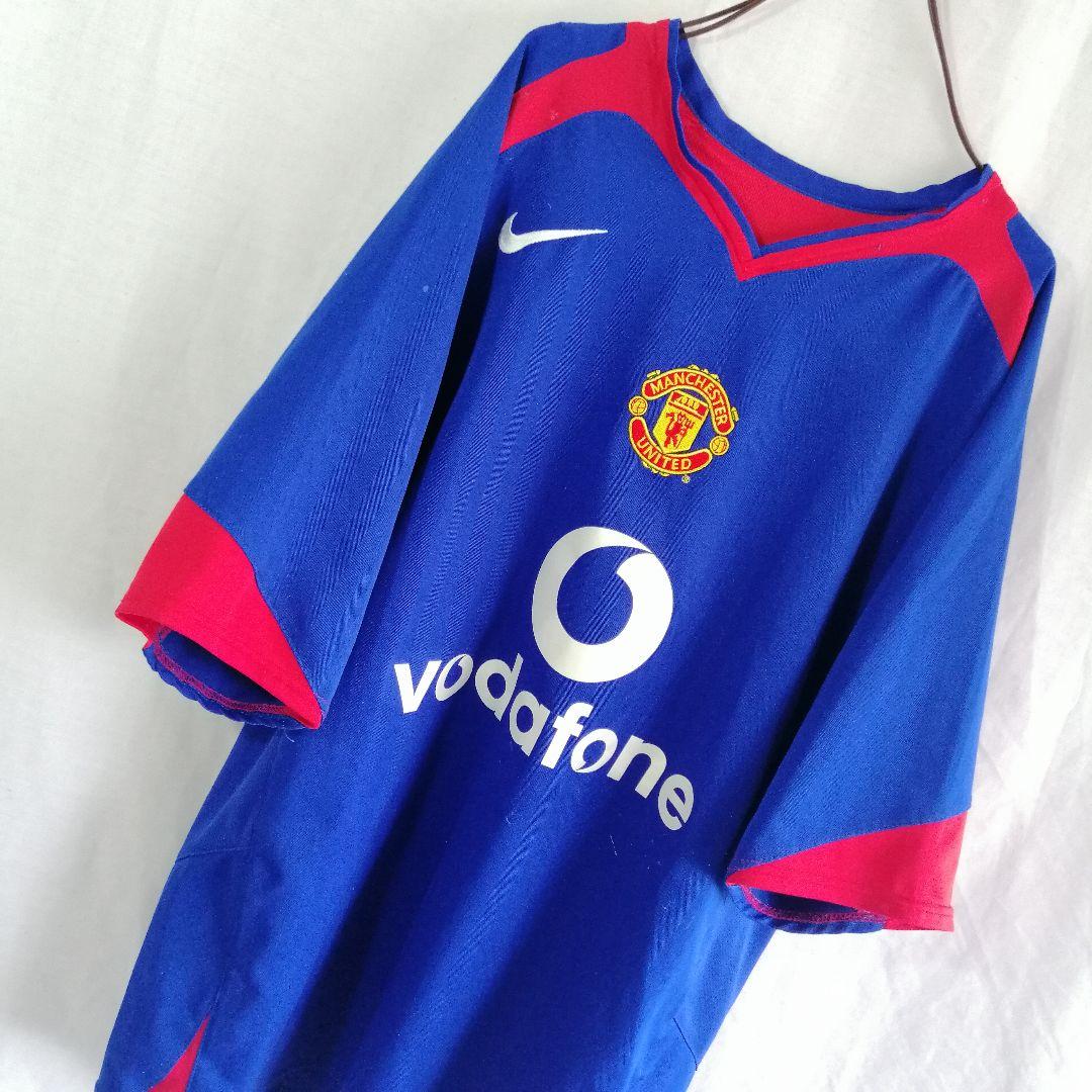 ナイキ マンチェスターユナイテッド アウェー　ブルー　青　ユニフォーム ロゴ