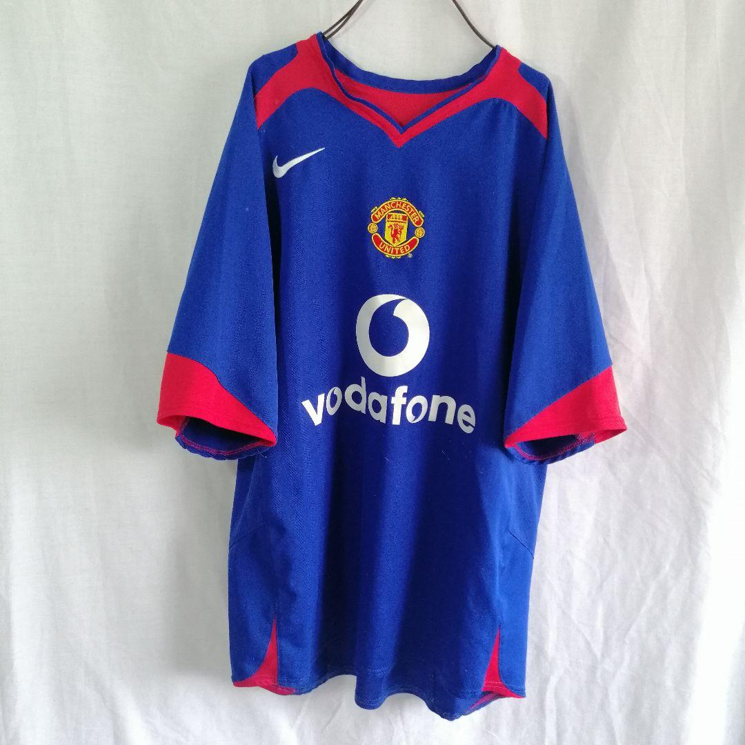 ナイキ マンチェスターユナイテッド アウェー　ブルー　青　ユニフォーム ロゴ