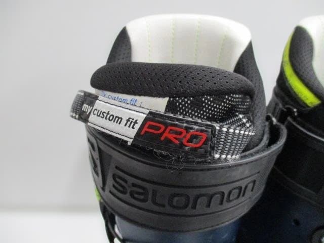 【中古品】Salomon スキーブーツ ネイビー/グリーン　27.5　使用感あり