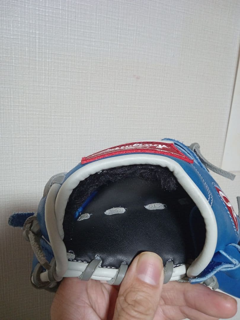 Rawlings 軟式グローブ 青 LAロゴ　大人用　内野用